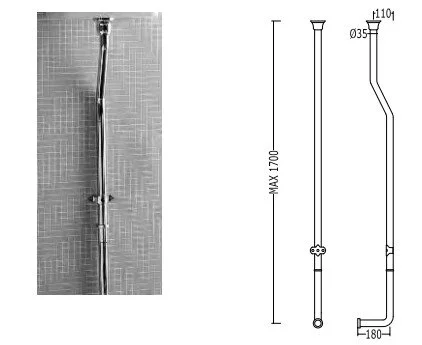 Бачок для унитаза высокий, цвет чёрный, Devon&Devon Etoile 2IBCABET (детальная фотография) index_1
