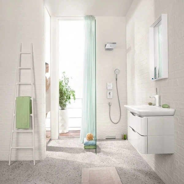 Переключатель потоков Hansgrohe ShowerSelect матовый белый 15764700 (детальная фотография) index_1