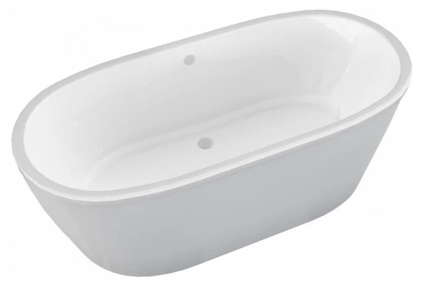 Ванна акриловая Aima Design Tondo 174 x 80 см отдельностоящая, белый, 01тон17480 (детальная фотография), овальные