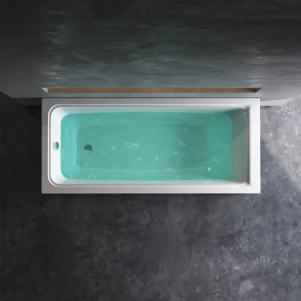 Ванна акриловая Am.Pm Gem 160х70 см приставная W90A-160-070W-A (детальная фотография), без гидромассажа, недорогие, большие