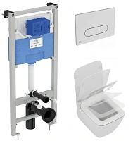 Унитаз с инсталляцией Ideal Standard Prosys Oleas Strada II с сиденьем микролифт
