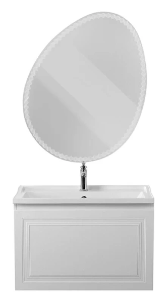 Тумба под раковину подвесная Cezares Giubileo 80 см ясень брашированный GIUBILEO-N-80-1C-SO-FS-P (детальная фотография), комплект (набор)