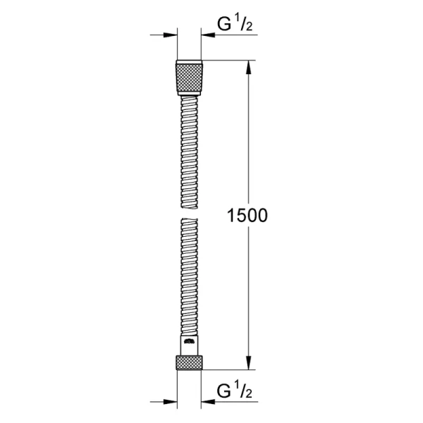 Шланг для душа Grohe Relexaflex  с защитой от перекручивания 28143001 (детальная фотография), шланги для душа