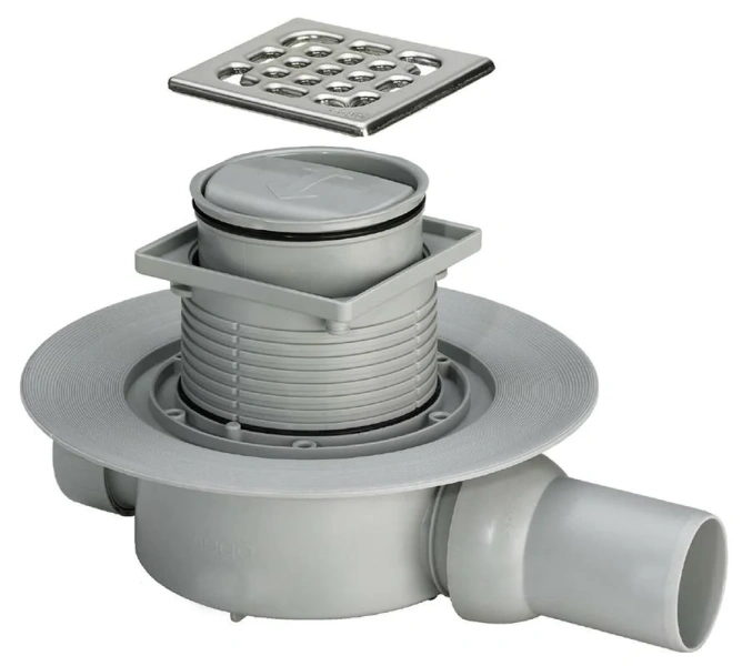 Душевой трап Viega Advantix 10 см насадка для решетки из пластика 583217 (детальная фотография), хром