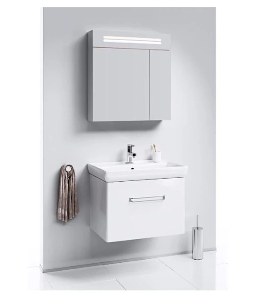 Тумба под раковину подвесная Aqwella Нео 70 см белая Neo.01.07/1 (детальная фотография), в наличии