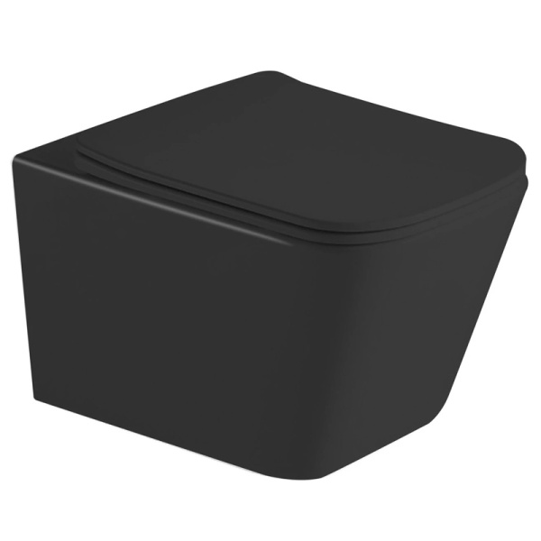 Унитаз подвесной Timo Soli черный матовый TK-303MB (детальная фотография)