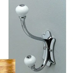 Крючок для ванной двойной, цвет светлое золото, Devon&Devon Mayfair