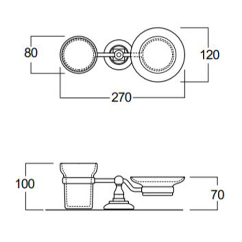 Схема (детальная фотография), хром, бронза, золото, белые
