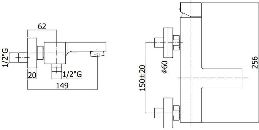 Смеситель для ванны Paffoni Elle хром EL022CR (детальная фотография), для ванны