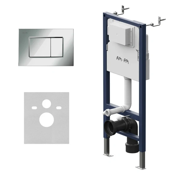 Инсталляция для унитаза Am.Pm PrimeFit с клавишей хром I012709.0251 (детальная фотография)