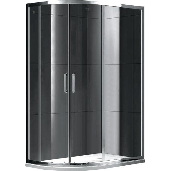 Душевой уголок Gemy Victoria 100х90 см профиль хром S30192 (детальная фотография)