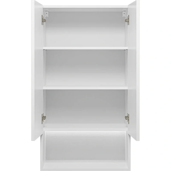 Шкаф подвесной Brevita Vega 60 см белый VEG-08060-011 (детальная фотография), пристенные, высокие