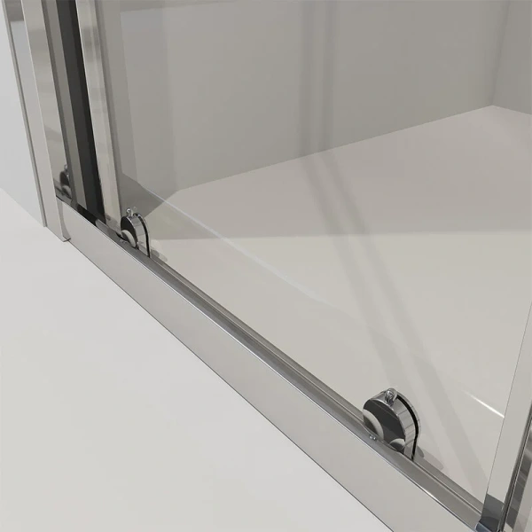 Душевой уголок Niagara Nova 100x80 см профиль хром NG-62-10A-A80 (детальная фотография), стеклянные, угловые, без поддона