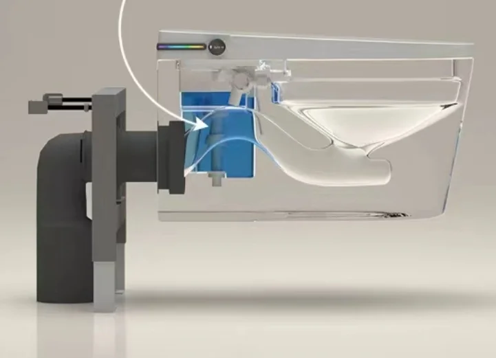 Унитаз с инсталляцией SantiLine умный SL-5037 (детальная фотография), с инсталляцией