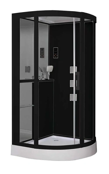 Душевая кабина Grossman 100x100 см профиль черный GR241 (детальная фотография)