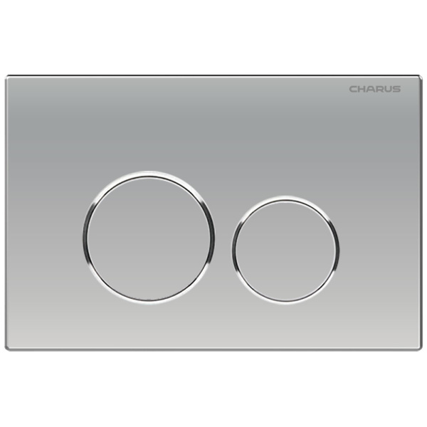 Клавиша смыва Charus Spazio хром матовый FP.330.46.01 (детальная фотография)