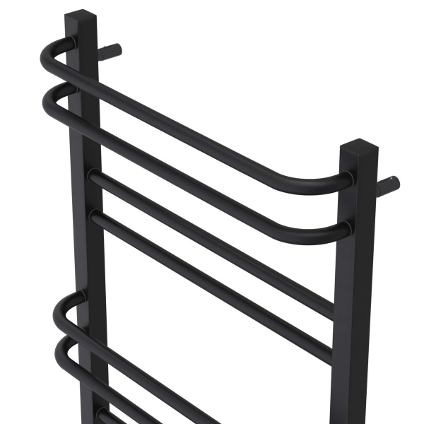 Полотенцесушитель электрический Акватек Бетта 50x90 см черный муар AQ EL KRC1090BL (детальная фотография), современные, hi-tech