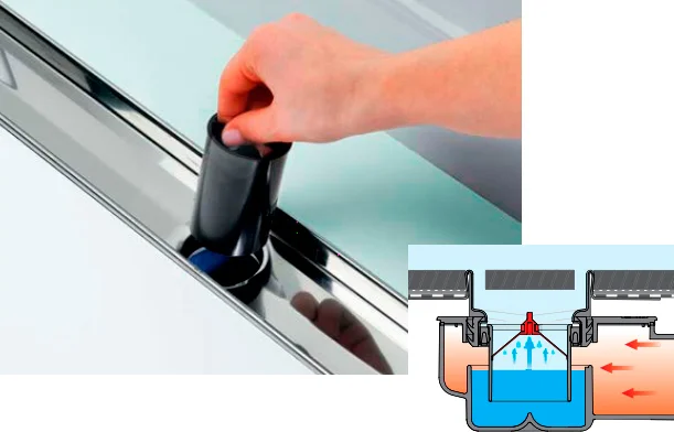 Погружной стакан с мембраной для сифонов Tece TECEdrainpoint S 3695006 (детальная фотография), в наличии