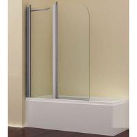 Шторка для ванны, прозрачное стекло, профиль хром, Romance Collection Visby