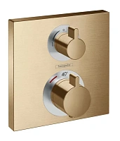 Смеситель для душа Hansgrohe Ecostat Square шлифованная бронза