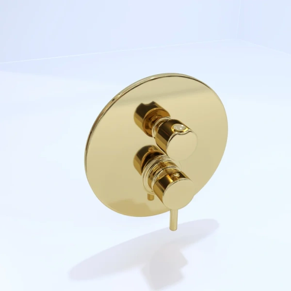 Смеситель для душа Paffoni Light медовое золото LIG018HG (детальная фотография), для душа