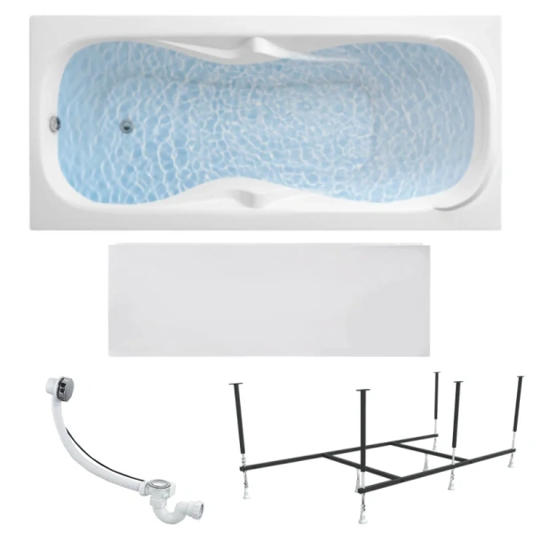 Ванна акриловая 1MarKa Dipsa 12017894кп, 170 x 75 см, цвет белый (детальная фотография), 170х75