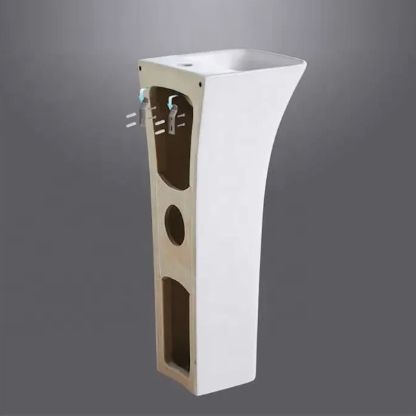 Раковина напольная Ceruttispa Dorris 43 см белая CT7830 (детальная фотография), белые