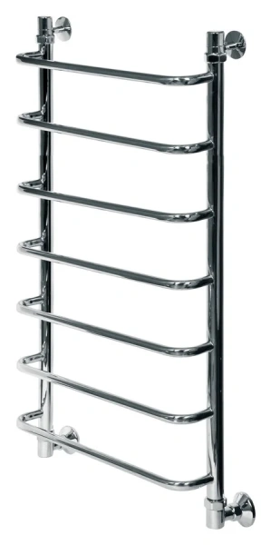 Полотенцесушитель водяной Ника Quadro 100x60 см хром Л 90 100/60 (детальная фотография), современные, hi-tech