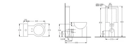 Бачок с верхним подводом для унитаза Hatria Y0MK01 (детальная фотография) index_1