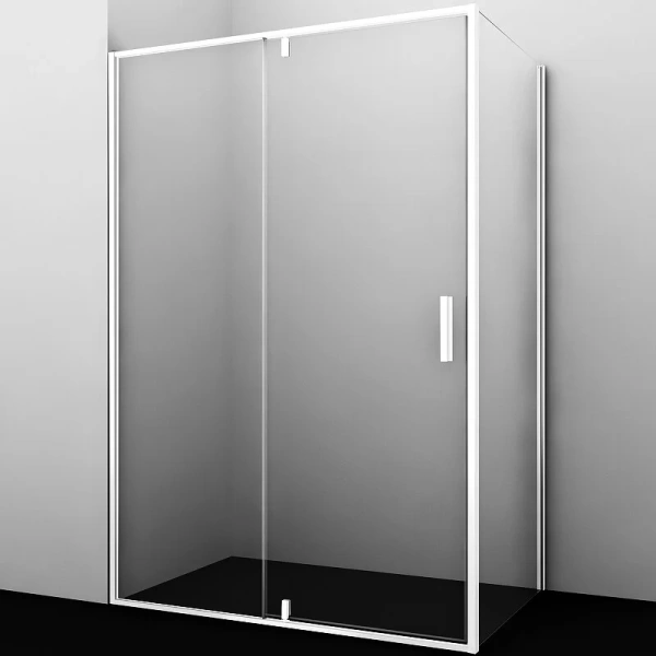 Душевой уголок WasserKRAFT Neime 120x100 см профиль белый 19P10 (детальная фотография)