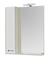 Зеркальный шкаф с подсветкой Акватон Бекка 70 см белый, дуб сомерсет