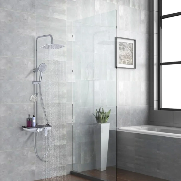 Душевая стойка Lemark Tropic хром LM7012C (детальная фотография), хром