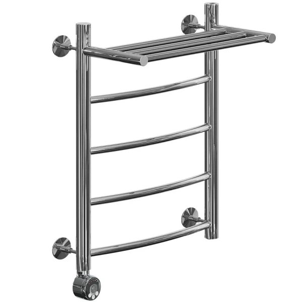 Полотенцесушитель электрический Ника Arc ЛД ВП 60/60 см с полочкой (детальная фотография)