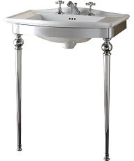 Раковина консоль Devon & Devon Westminster IBLI(3)F 70 см пристенная