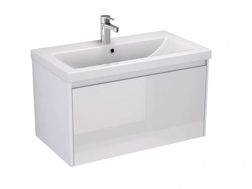 Тумба под раковину подвесная Velvex Klaufs 80 см белая - фото 1