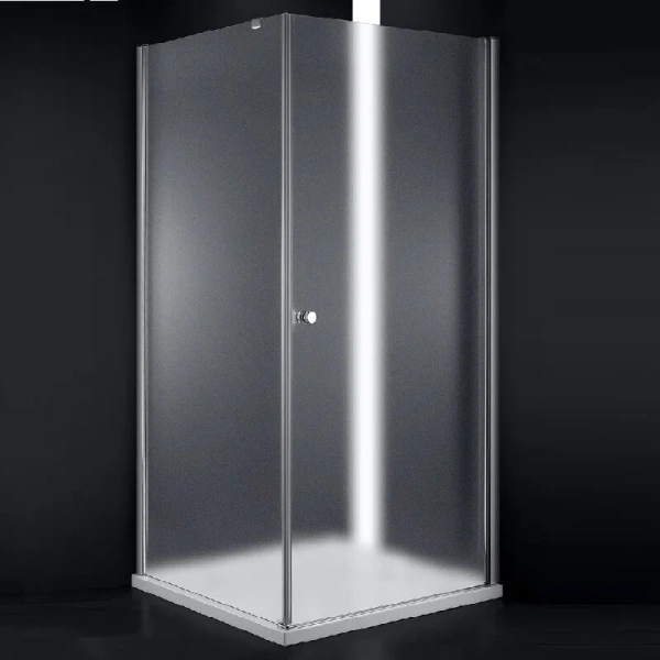 Душевой уголок Cezares Elena 80x80 см стекло рифленое правосторонний ELENA-W-A-1-80-P-Cr-R (детальная фотография), современные, hi-tech
