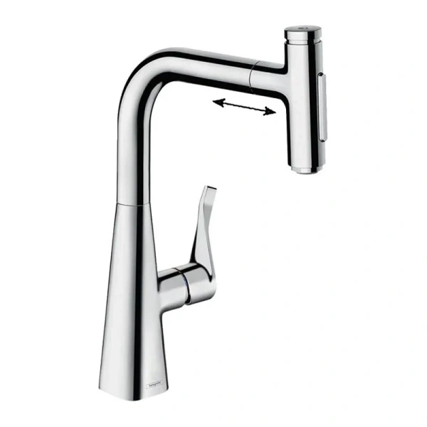 Смеситель для кухни Hansgrohe Metris Select M71 хром 73822000 (детальная фотография)