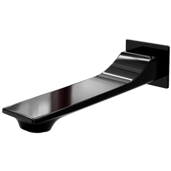 Смеситель для раковины WasserKRAFT Wiese черный глянец A66553 (детальная фотография), скрытого монтажа, встраиваемые в стену