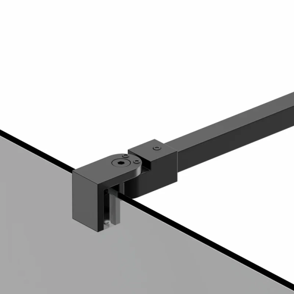 Душевая перегородка Berges Sky Black 100 см тонированное стекло, профиль черный 064014 (детальная фотография), тонированные