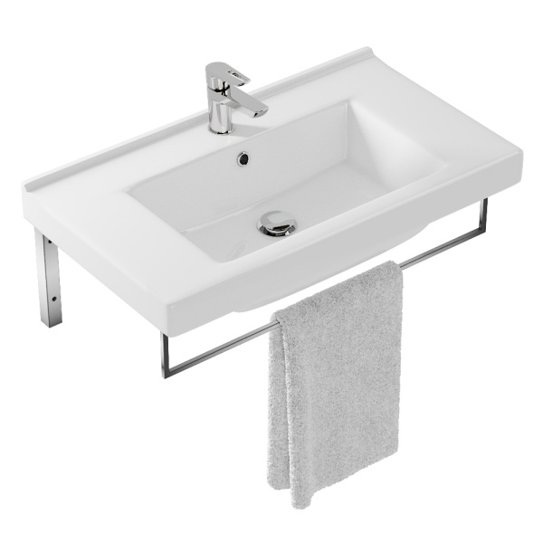 Полотенцедержатель для раковины Cersanit хром глянцевый AC-TH-WB80-Cg (детальная фотография) index_1