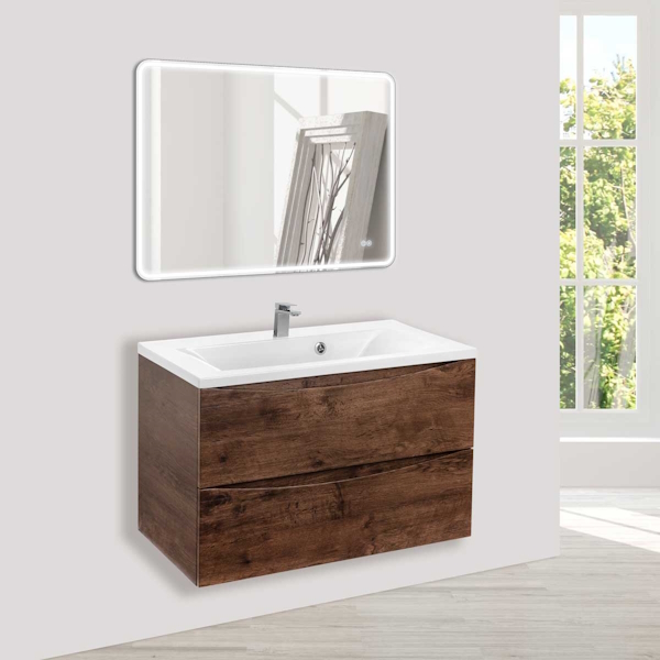 Тумба под раковину подвесная Vincea Mia 79 см R.Wood VMC-2MA800RW (детальная фотография), нет в наличии