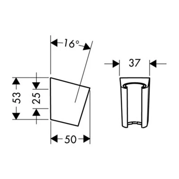 Держатель для душа Hansgrohe Porter S 28331 пластиковый (детальная фотография), в наличии, нет в наличии