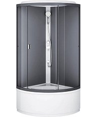 Душевая кабина Am.Pm X-Joy 90х90 см стекло графит