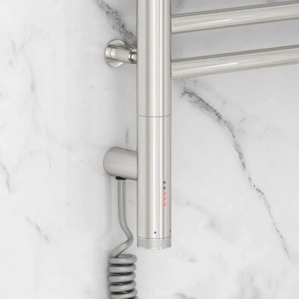 Полотенцесушитель электрический Сунержа Богема 3.0 50х100 см левый без покрытия 00-5804-1050 (детальная фотография), лесенка, вертикальные