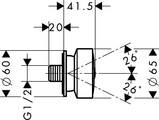 Форсунка Axor 28464000 (детальная фотография), форсунки для душа