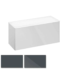 Боковой нижний шкаф корпус:антрацит, фасад:стекло, антрацит Keuco Royal Reflex