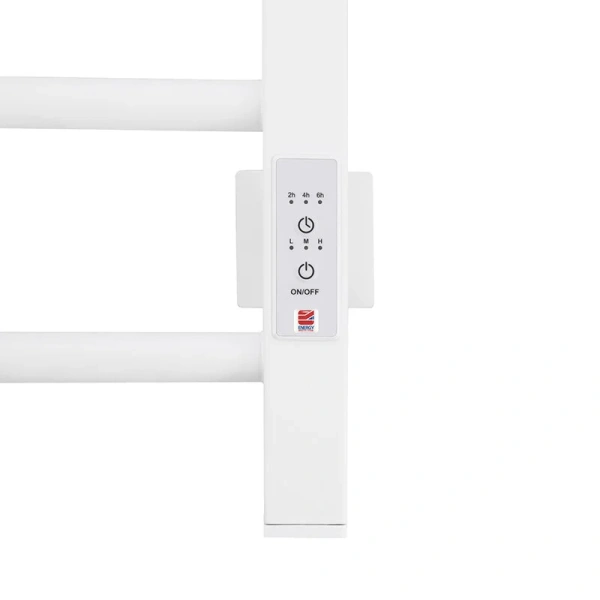 Полотенцесушитель электрический Energy Relo 40x60 см белый матовый EETR0RELO06040R903M (детальная фотография), лесенка, вертикальные