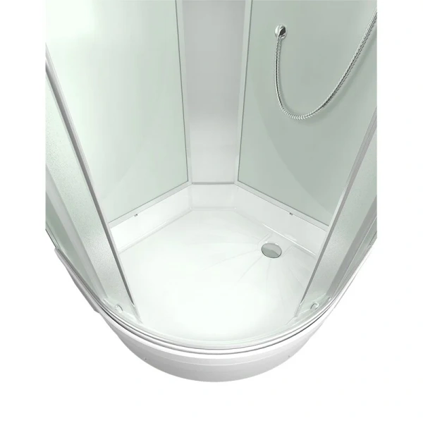 Душевая кабина Erlit Comfort ER351026-С 100х100 см со средним поддоном (детальная фотография), со средним поддоном