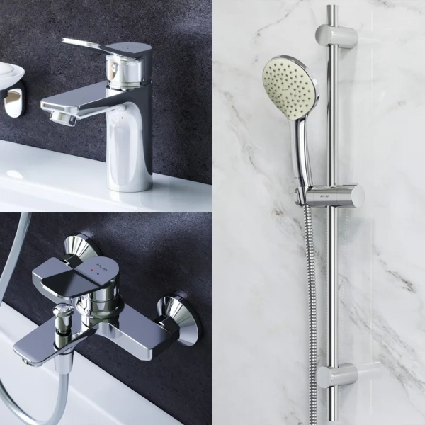 Душевой комплект Am.Pm X-Joy хром F40985A00 (детальная фотография), комплекты