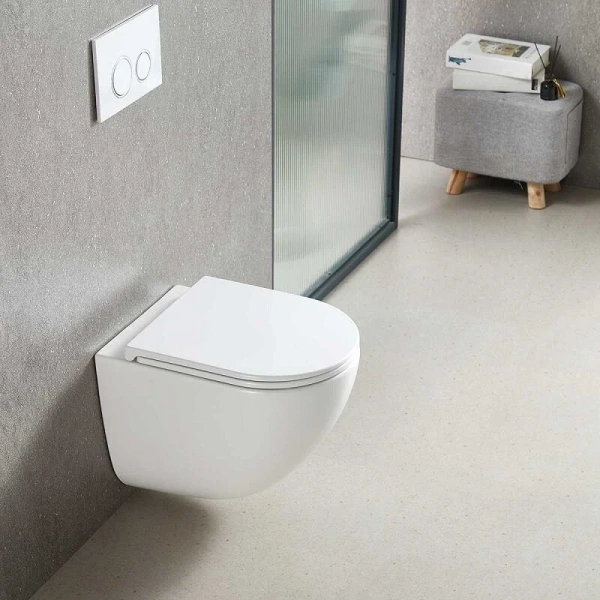 Унитаз подвесной Vincea Bien белый VT1-51T (детальная фотография), современные, hi-tech, круглые